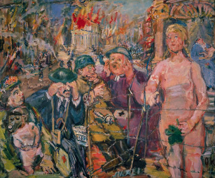 OSKAR KOKOSCHKA Anschluss – Alice in Wonderland, 1942 Öl auf Leinwand 63 x 76 cm Wiener Städtische Versicherung, Inv. 2119 © Oskar Kokoschka/VBK Wien, 2010