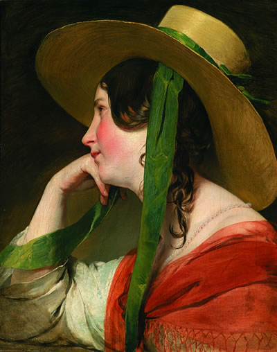 Friedrich von Amerlings berühmtes Gemälde „Mädchen mit Strohhut“ (1835)