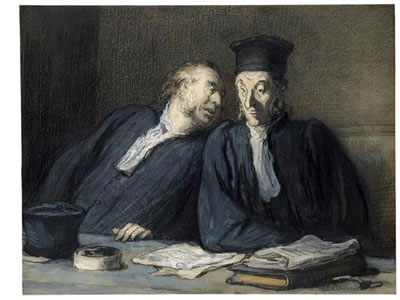 Honoré Daumier | Zwei Richter 