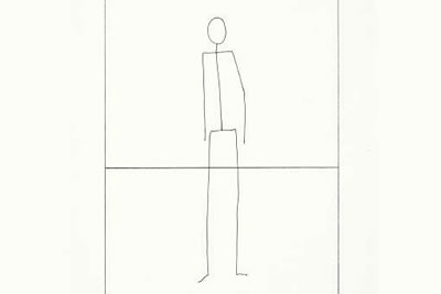 Matt Mullican, Aus der Serie Stick Figures, 1974