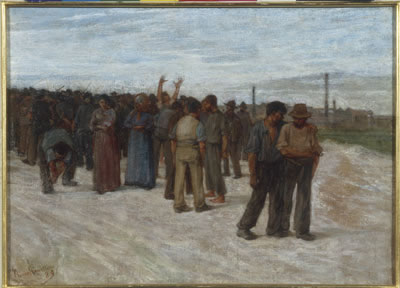 The Strike, 1889 Plinio Nomellini (1866-1943)