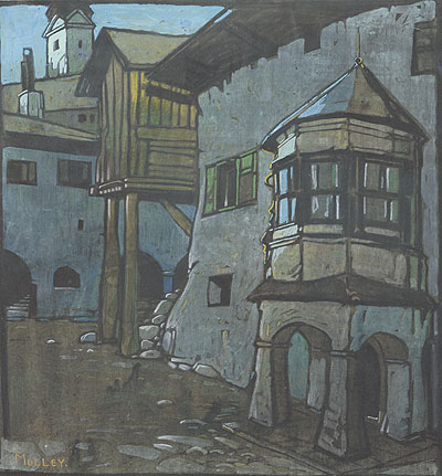 MULLEY, Oskar 1891 – 1949 Stadtmotiv