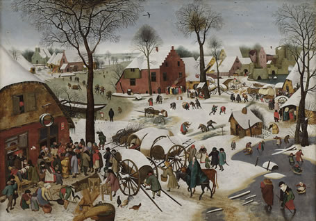 Pieter Brueghel de Jonge  Volkstelling te Bethlehem, 1605-1610 