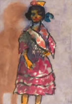 EMIL NOLDE Stehendes Zigeunermädchen. 1921 