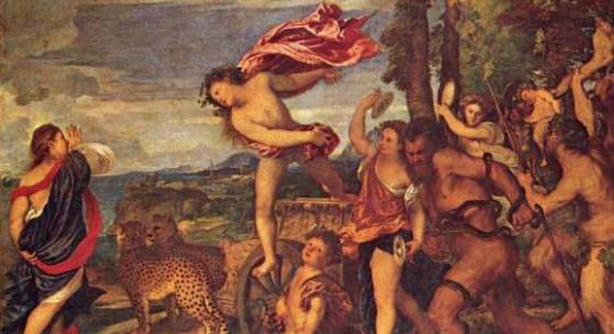 Diese Bilder-Vorlage Mytologien für den Camerino d Alabastro (Bacchus und Ariadne) Von Tizian als hochwertiges, handgemaltes Gemälde. Wir malen Ihr Ölgemälde nach Ihrer Vorlage. Originalformat: 175 x 190 cm Entstanden: 1522-1523, Standort: National Gallery, London 