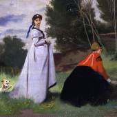 Anselm Feuerbach Zwei Damen in der Landschaft, 1867Öl auf Leinwand© Staatliche Museen zu Berlin, Nationalgalerie / Jörg P. Anders