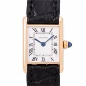 CARTIER Tank Paris "Jaeger-LeCoultre", seltene Damenuhr. Service 2024. Startpreis (inkl. Aufgeld): 8.000 EUR Schätzpreis: 8.000 EUR - 14.000 EUR