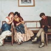 Eugen von Blaas (1843 - 1931), Geheimnisse, Öl auf Leinwand, 40 x 54 cm, Auktion 29. April 2019, Schätzwert € 25.000 - 35.000