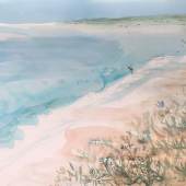 Vistes al mar IX, 2020, Aquarell auf Papier, Gloria Manzanares Romero