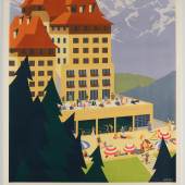 SÜDBAHNHOTEL SEMMERING, Entwurf: Hermann KOSEL, Plakat, 61 x 93 cm, Österreich, 1930er Jahre, Startpreis € 200