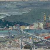 Los 22 Wassily Kandinsky  Moskau 1866 – 1944 Neuilly  „Rapallo - Castello und Kirche“. 1906