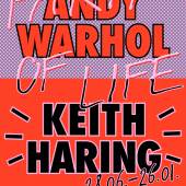 Andy Warhol & Keith Haring. Party of Life, 28. Juni 2024 bis 26. Januar 2025, Key Visual, Web-Version, Design: Parat.cc