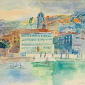 DUFY, JEAN Le Havre 1888 - 1964 Boussay   "L′Hôtel Welcome à Villefranche-sur-Mer". CHF	19'000