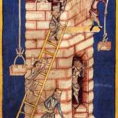 "Turmbau von Babel" aus einer mittelalterlichen Chronik 1340/50 Copyright: Zentralbibliothek Zürich