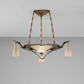 Albert Cheuret "Cigognes" ceiling light, circa 1925Estimate $30,000 -50,000