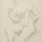 Alexander Archipenko (1887 – 1964)  Ohne Titel, 1919. Bleistift auf Papier. Signiert.  48 x 30,5 cm  Schätzpreis: € 7.000 – € 10.000