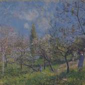 Alfred Sisley, Un verger au printemps, 1881, oil on canvas, Collection Museum Boijmans Van Beuningen, Rotterdam, acquired with the collection of: D.G. van Beuningen 1958