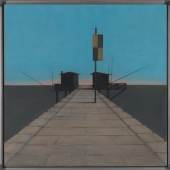 4 Eduard Angeli Die Fischer von Alberoni ǀ 2023 ǀ Pastell und Kohle auf Leinwand ǀ 100 x 100 cm Euro 14.000 