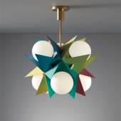 Angelo Lelii Rare ceiling light, model no. 12776 Estimate $12,000 - 18,000