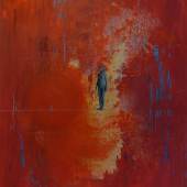 Artwork / Photo credit: Marek Sulek: red / acrylic, photography, resin on canvas / 200x150cm / 2022 Courtesy of AZ ART, Warsaw PL 