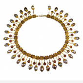 Véronique Bamps (stand 274)    1 / 2  Castellani Necklace in archaelogical revival style Gold