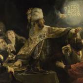 Rembrandt, Das Gastmahl des Belsazar, Öl auf Leinwand, um 1636, London National Gallery