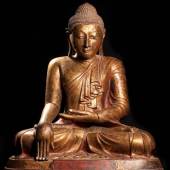 Buddha Pappmaschee Bhurma 19. Jh. (Galerie Darya)