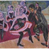 19 Ernst Ludwig Kirchner	 Tanz im Varieté, 1911. Öl auf Leinwand Schätzpreis: € 2.000.000 - 3.000.000 