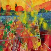 Gerhard Richter (1932)  9.6.84 | 1984 | Wasserfarben und Fettkreide auf leichtem Karton | 18 x 23,5 cm Ergebnis: 361.200 Euro* *Int. Auktionsrekord für ein Aquarell von Gerhard Richter in diesem Format