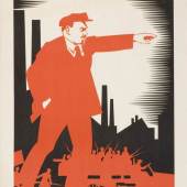 A. Strachov, „1870-1924 Ul’janov (Lenin)“, SU Original 1924, Nachdruck 1968 © Museum für Gestaltung Zürich, Plakatsammlung, ZHdK