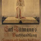 Hildegard von Mach, Plakat "Carl Tittmann's Buchhandlung", 1907 © Kupferstich-Kabinett, SKD, Foto: Caterina Micksch