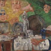 James Sidney Ensor (BE 1860-1949) Stillleben im Atelier 1889, Öl auf Leinwand, 83 x 113,5 cm Foto: Bayerische Staatsgemäldesammlungen, Nicole Wilhelms, Bayerische Staatsgemäldesammlungen - Neue Pinakothek Münc