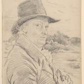 John Linnell (1792–1882) Porträt William Blakes in Hampstead (Portrait of William Blake at Hampstead), ca. 1820 Graphit, 17,9 x 11,5 cm The Fitzwilliam Museum, Cambridge © The Fitzwilliam Museum, University of Cambridge