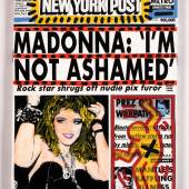 Andy Warhol und Keith Haring. Untitled (Madonna: I’m Not Ashamed), 1985
