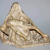 Pieta, Alabasterskulptur, wohl Nottingham um 1500, mit Gutachten von Dr. Rainer Stüwe Sitzende Madonna, Schätzpreis:	2.800 - 3.000 EUR