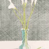 Hockney, David (Bradford 1937) "Lilies". 1971. Farblithographie. 32/65.  Schätzpreis:	5.000 - 7.000 CHF