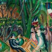 Raoul Dufy, 1877 Le Havre "" 1953 Forcalquier LE BAL POPULAIRE, 1906 Öl auf Leinwand. 35 x 42 cm. Rechts unten signiert. Limitpreis:	300.000 EUR Aufrufpreis:	 Schätzpreis:	300.000 - 400.000 EUR Zuschlagspreis:	310.000 EUR