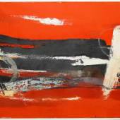 Josef Steiner, Informel rot/schwarz, Ölgemälde, gerahmt Josef Steiner, 1899 – 1977, Mindestpreis:	890 EUR