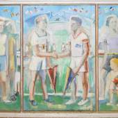 Ludwig Waldschmidt, Sport-Triptychon, Ölgemälde, 1936 Schätzpreis:	800 - 900 EUR