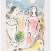 Marc CHAGALL.  Le Couple au Crépuscule. 1980. £36,000