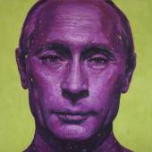 Mauro Maugliani  Putin, 2015 Öl auf Leinwand 100 x 100 cm