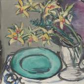 Max Beckmann (1884 - 1950) Orchideen – Stillleben mit grüner Schale I 1943 | Öl auf Leinwand I 60 x 90 cm Taxe: € 400.000 – 600.000