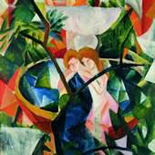 August Macke Mädchen vor dem Springbrunnen, 1913 Öl auf Leinwand, 142 x 73,5 cm Foto: LWL-Landesmuseum für Kunst und Kulturgeschichte, Münster / Rudolf Wakonigg & Sabine Ahlbrand-
Dornseif LWL-Landesmuseum für Kunst und Kulturgeschichte, Westfälisches Landesmuseum, Münster August Macke
Kandern 1, 1914 Aquarell und Bleistift, 23,5 x 30,5 cm Foto: Lutz Hugel
Privatbesitz
