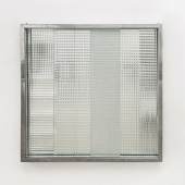 Nanda Vigo Cronotopo, 1971, Aluminium und Glass, 100 × 100 cm