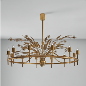 Paavo Tynell Ceiling light circa 1950 Brass.