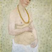 Paula Modersohn-Becker: Selbstbildnis am 6. Hochzeitstag, 1906, Paula Modersohn-Becker Museum, Bremen © Foto: Museen Böttcherstraße