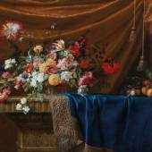 Jean Michel Picart, Stillleben mit Blumenkorb und Früchten