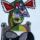 Pablo Picasso, Frau mit Hut in einem Sessel sitzend, 1939 Öl auf Leinwand, 65 x 54 cm,
Fondation Jean et Suzanne Planque, Lausanne
© Succession Picasso / VG Bild-Kunst, Bonn 2009 