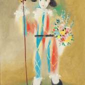 Pablo Picasso Le petit pierrot aux fleurs (Porträt von Picassos Sohn Paulo, als Harlekin), 1923/24 Öl auf Leinwand, 92,1 x 73,6 cm The Nahmad Collection © 2011 ProLitteris, Zürich