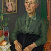 Rudolf Wacker (1893 – 1939) Bildnis meiner Mutter (in ihrem 72. Lebensjahr), 1926 Öl auf Leinwand; 77 x 58 cm Ergebnis: 365.400 Euro